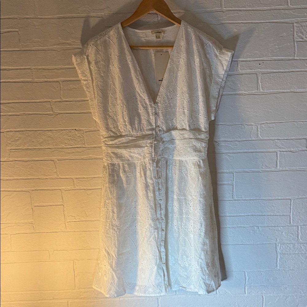 White Eyelet Dress NWT